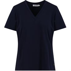 COSTER COPENHAGEN T-SHIRT, T-SHIRT WITH V-NECK, NAVY